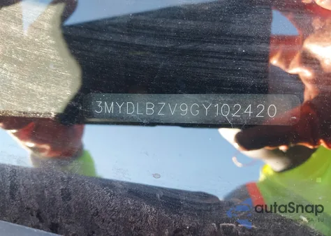 2016 Scion Ia from USA, damaged, VIN 3MYDLBZV9GY102420